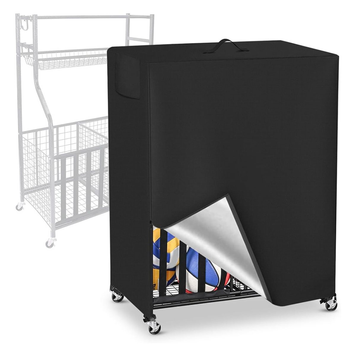 Sports Equipment Garage Organizer - Housse de support de basket-ball, housse