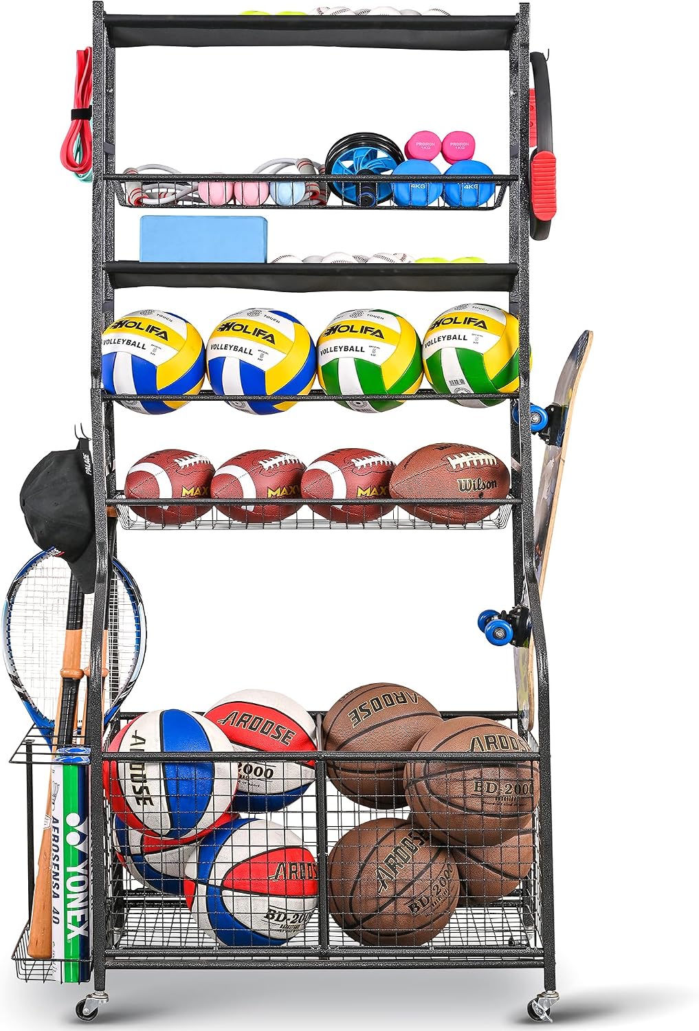 Sports Equipment Garage Organizer - Organisateur de garage pour équipements sportifs,