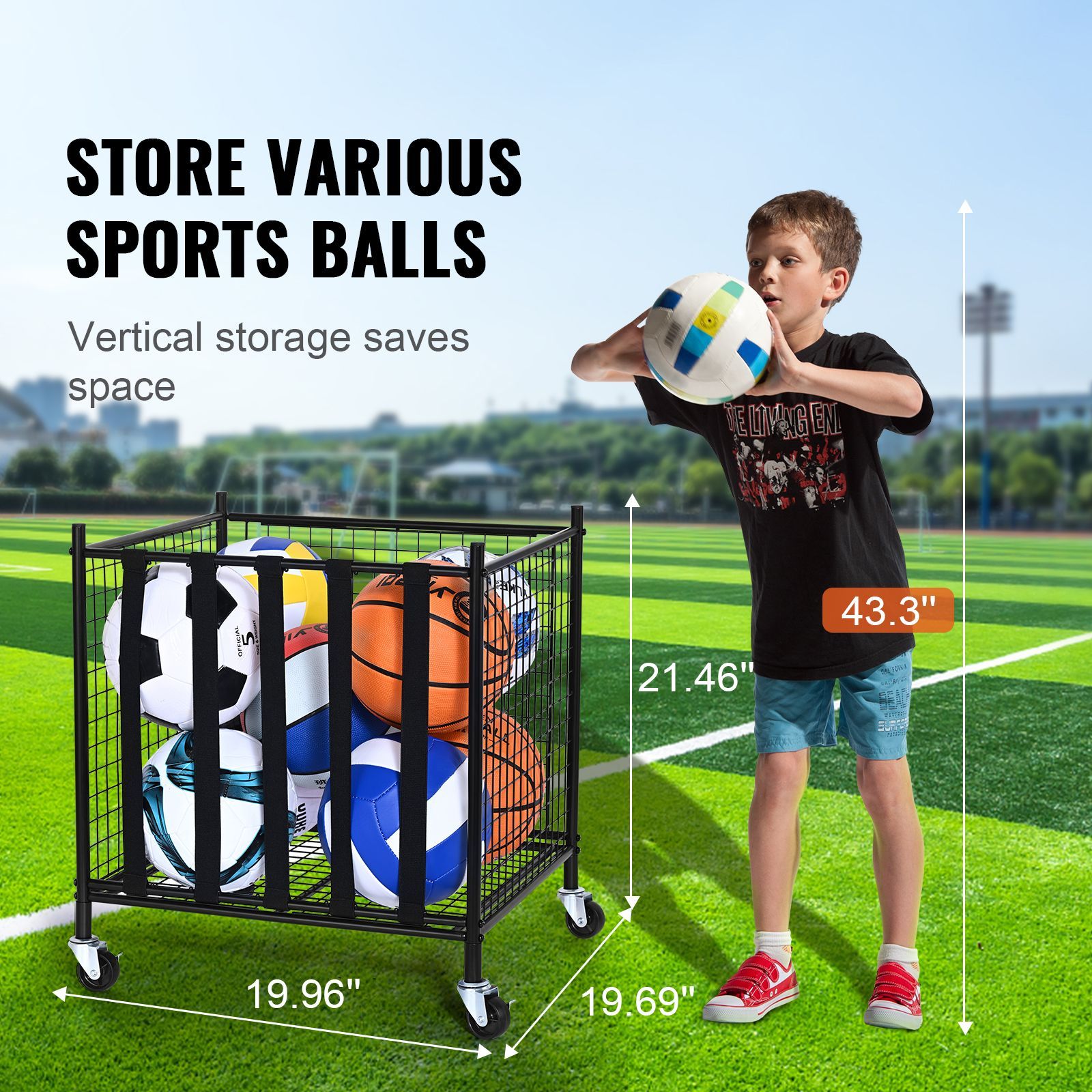 Chariot de rangement pour ball - Sports Equipment Garage Organizer avis et prix