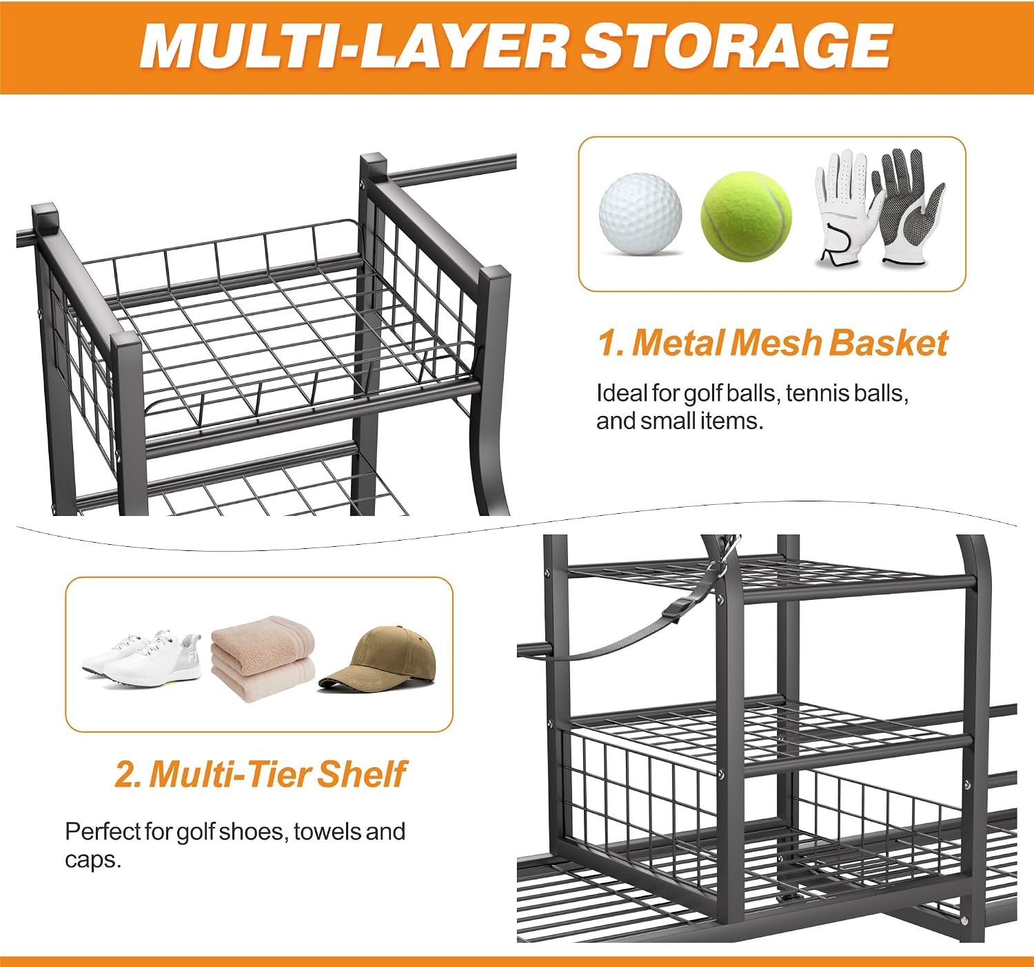 Support de rangement pour sac  - Sports Equipment Garage Organizer avis et prix