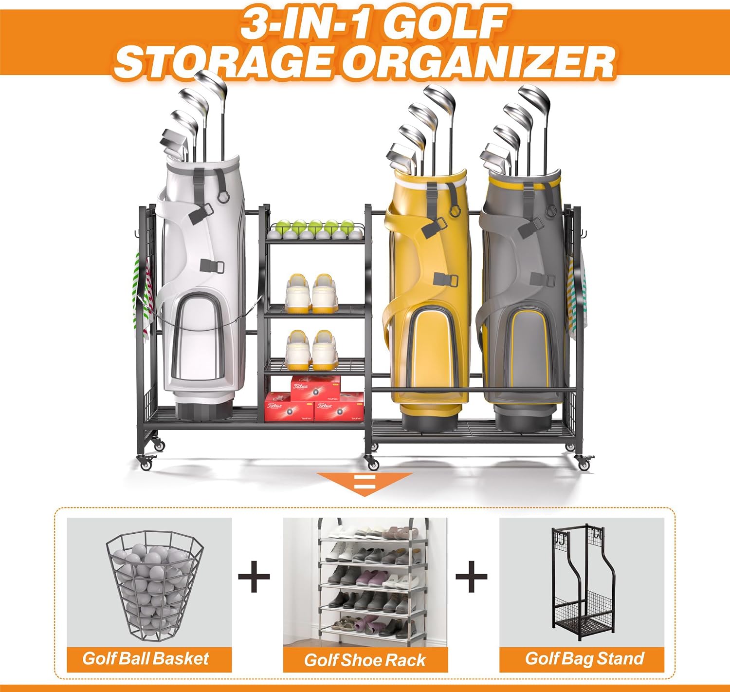 Support de rangement pour sac  - Sports Equipment Garage Organizer avis et prix