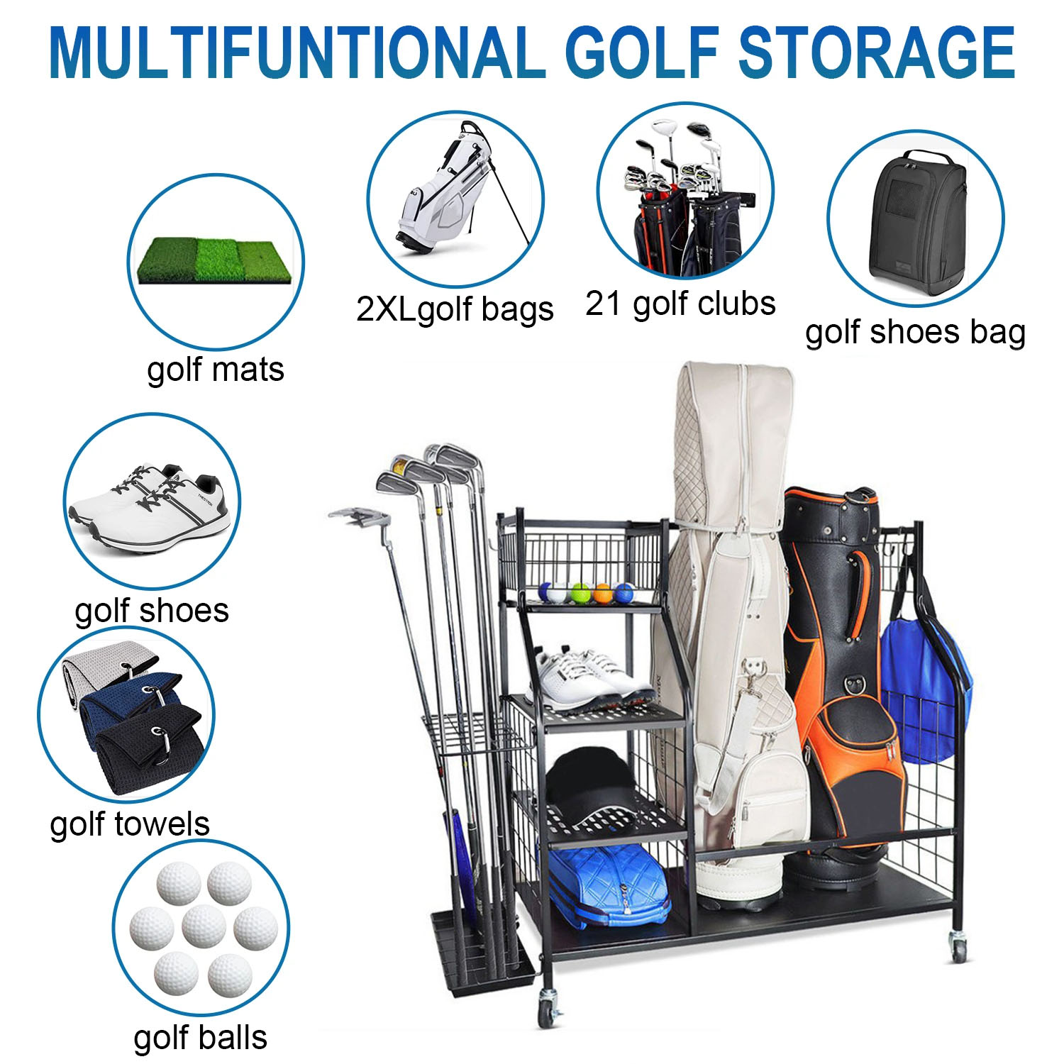 Support de rangement de sac de - Sports Equipment Garage Organizer avis et prix