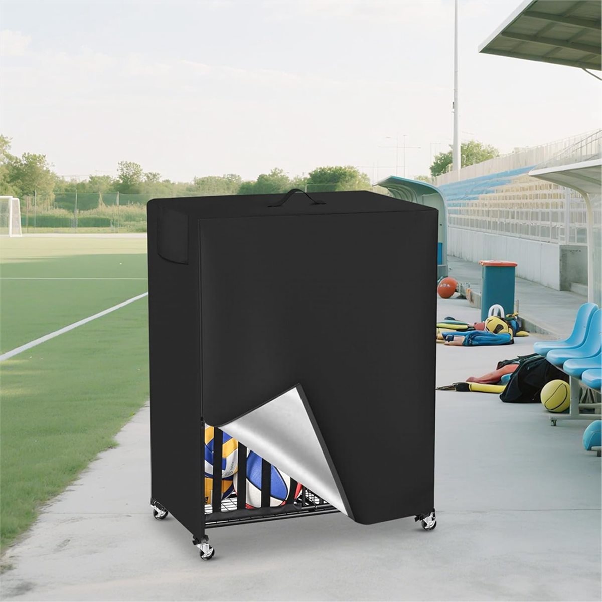 Housse de support de basket-ba - Sports Equipment Garage Organizer avis et prix