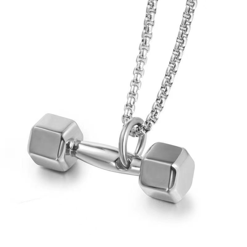Collier pendentif haltère en a - Allsports Equipment avis et prix
