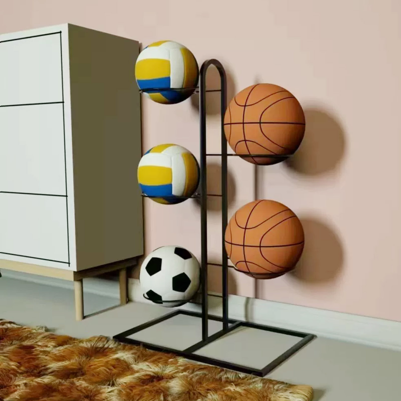 Support de basket-ball pliable - Sports Equipment Garage Organizer avis et prix