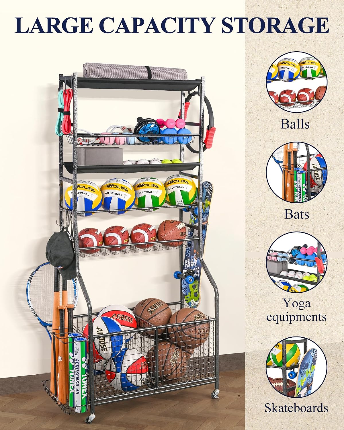 Organisateur de garage pour éq - Sports Equipment Garage Organizer avis et prix