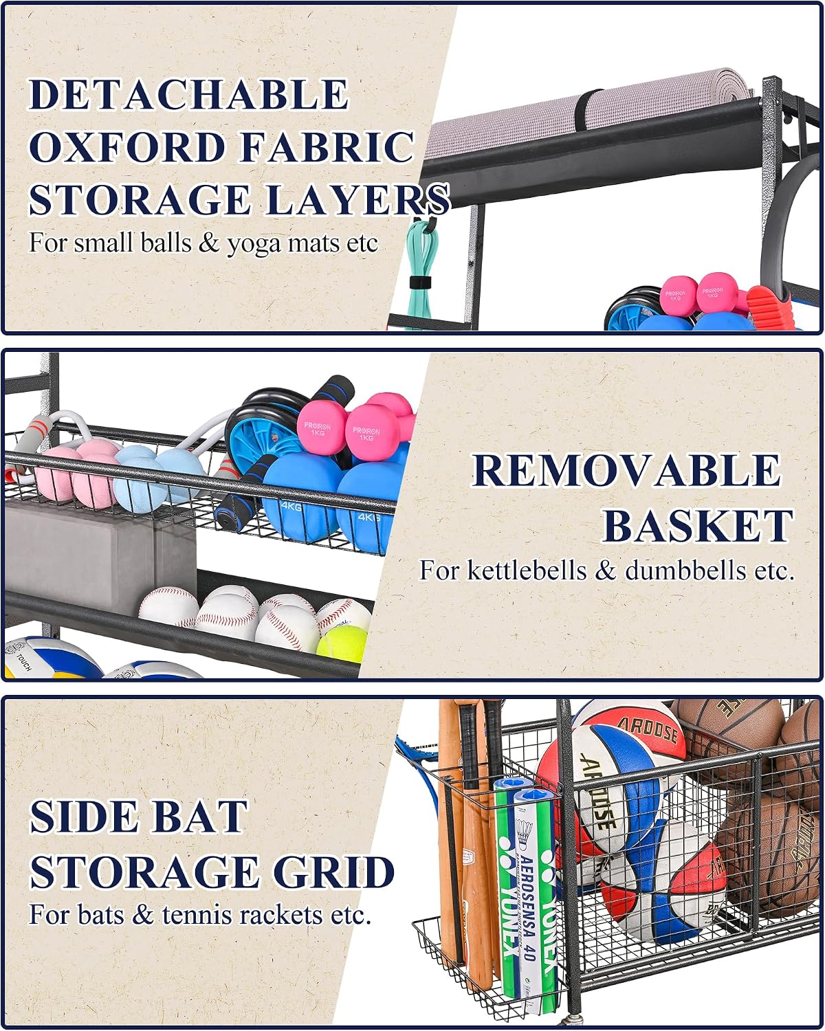 Organisateur de garage pour éq - Sports Equipment Garage Organizer avis et prix